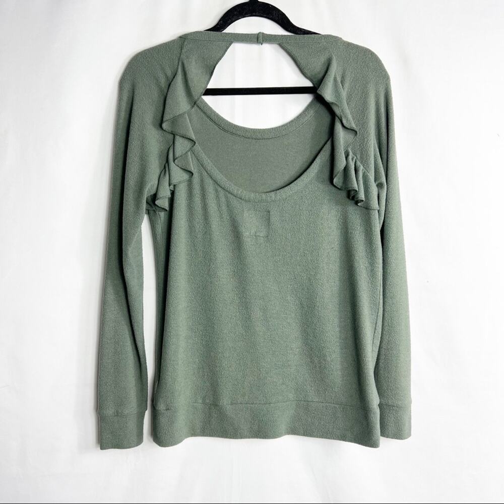 CHASER Love Ruffle Knit Pullover in Small - Picture 7 of 8